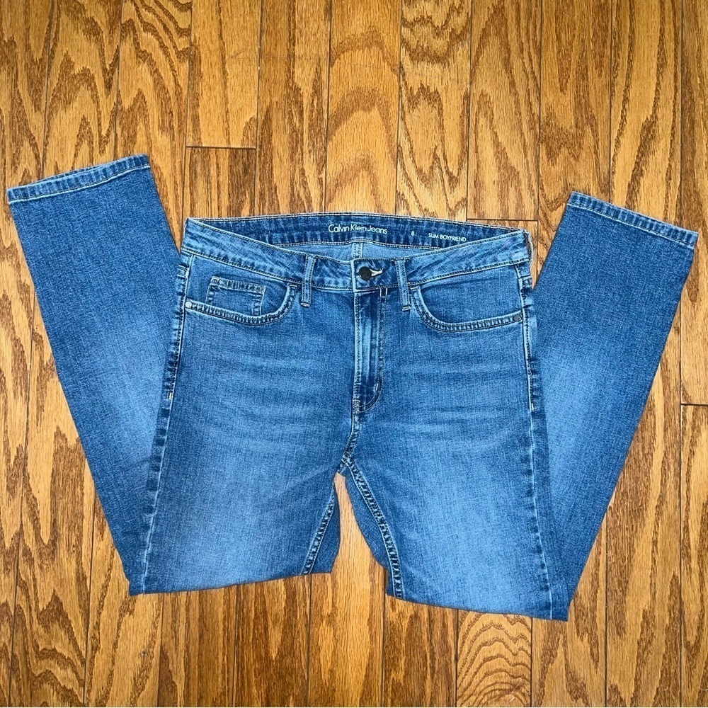 Calvin Klein Jeans Women’s Slim Boyfriend Jeans Size 8 - Picture 2 of 9